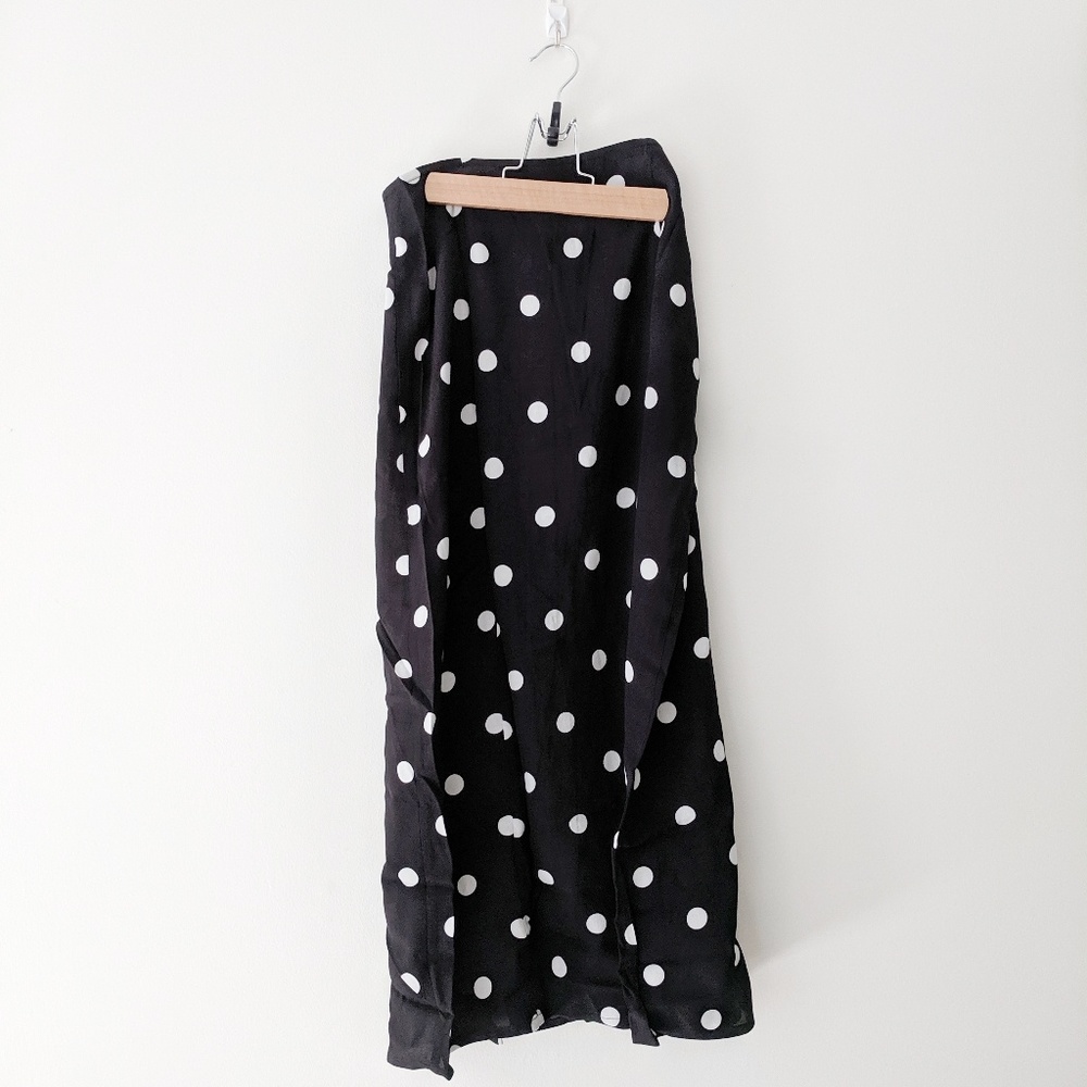 NWT Free People Black Retro Love Midi Skirt - Picture 7 of 7